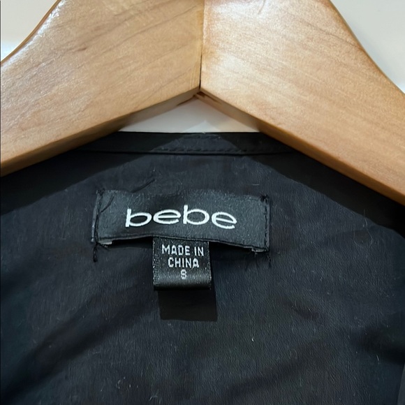 bebe Black Jumpsuit with Sleeveless Design and Tapered Legs - Picture 2 of 3